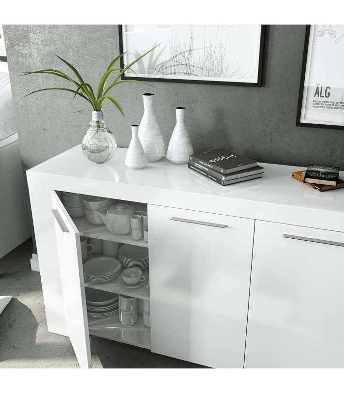 Aparador Buffet Nous en acabado Blanco Artik 80 cm(alto)144