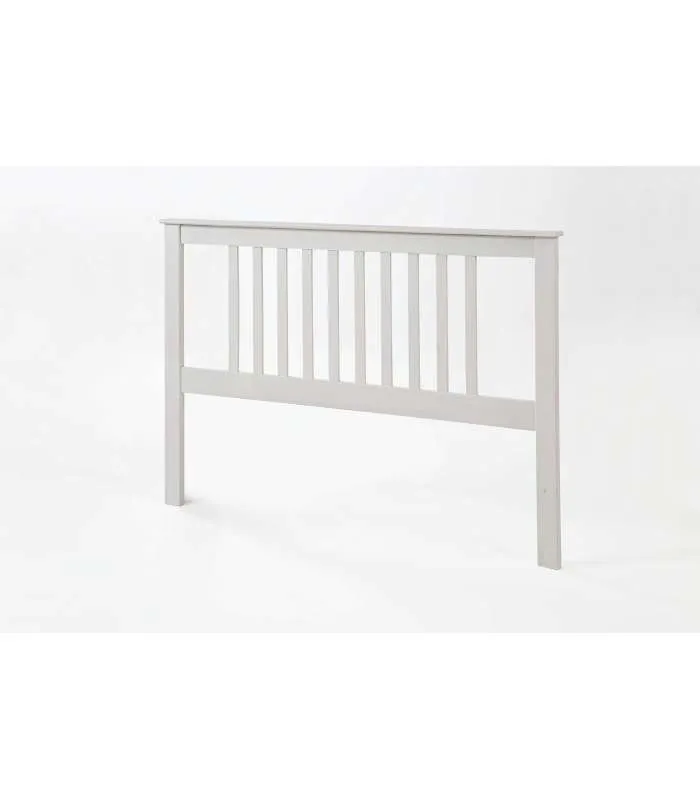 Cabecero Tabac blanco translucido 160cm, madera maciza