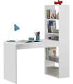 Mesa com prateleira de Boston em artik branco 144 cm (alto)120 cm (largura)53 cm (largo)