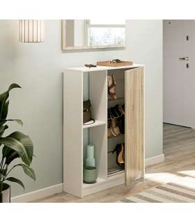 Neo shoemaker 1 door and two holes in white gloss/cambrian.