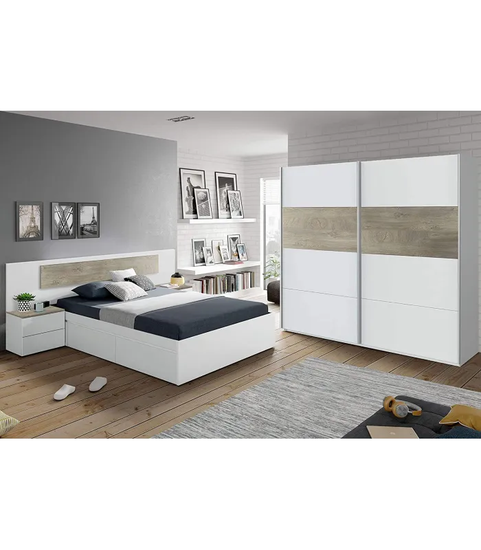 Armario ropero Linuss 180 cm 2 puertas correderas