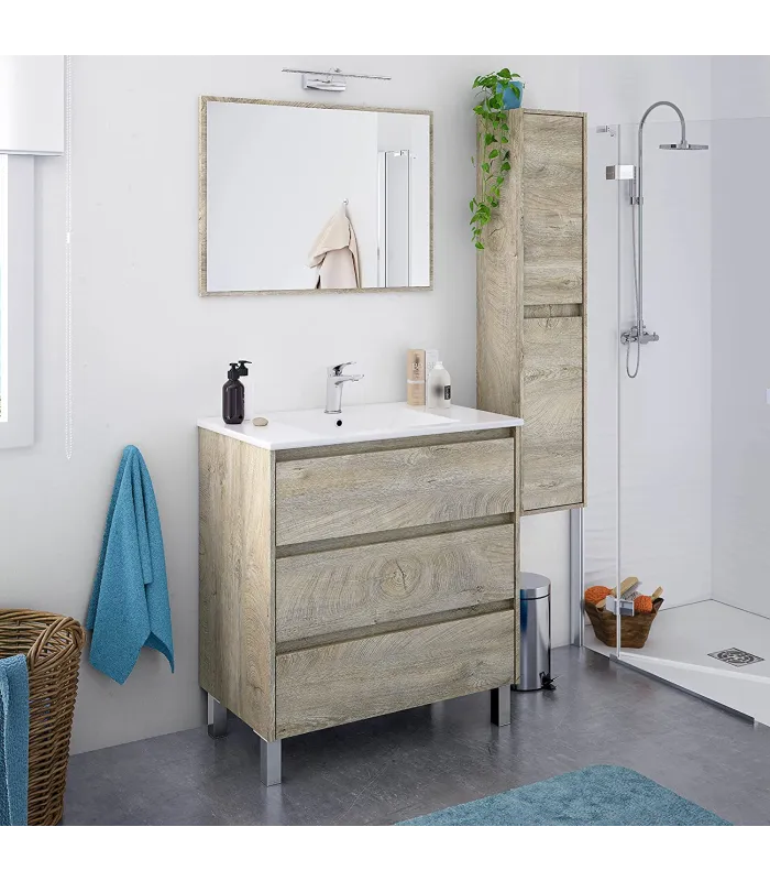 Columna suspendida Loa para baño 2 puertas nordik 140 cm