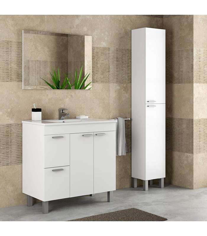 High column for 2-door bathroom various colors