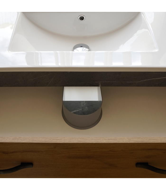 Ptarch Conjuntos baño Mueble de baño Hudson con lavabo y espejo