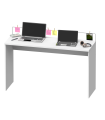 Mesa de escritório Haley acabamento branco 77/89 cm(altura)131,5 cm(largura)45 cm(profundidade)