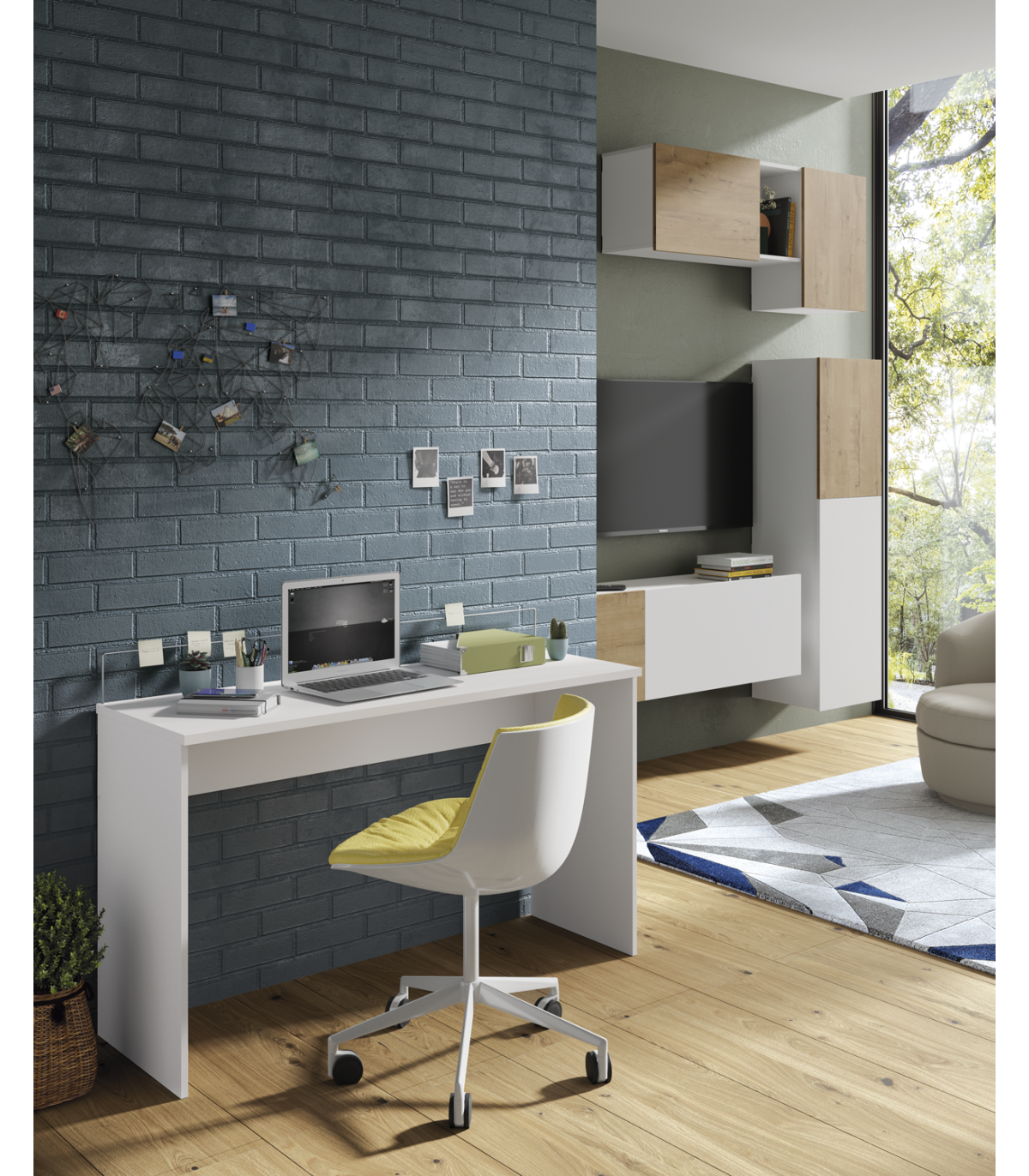 Escritorio en esquina …  Muebles de oficina en casa, Escritorio en el  dormitorio, Escritorios de oficina en casa