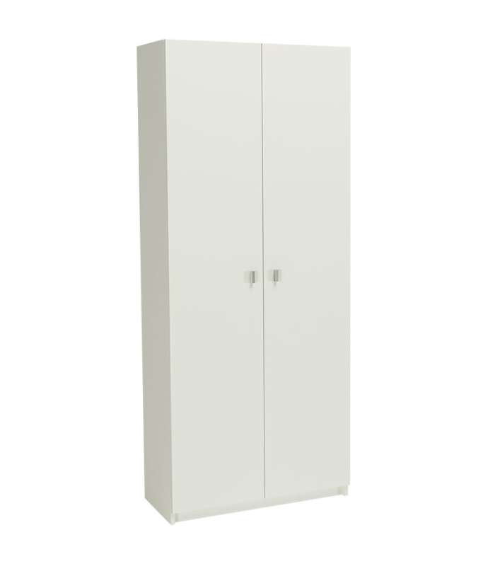 Armario dos puertas en acabado color blanco 75 cm(ancho) 180