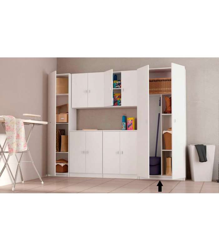 Armario dos puertas en acabado color blanco 75 cm(ancho) 180