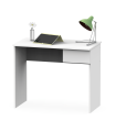 Mesa escritorio Turín con un cajón acabado blanco brillo, 75 cm(alto)90 cm(ancho)50 cm(fondo)