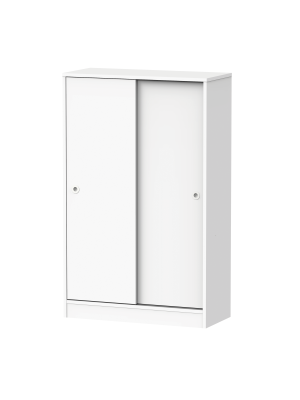 Armário baixo multiuso Tibet - Branco Fosco, 120x74x33 cm