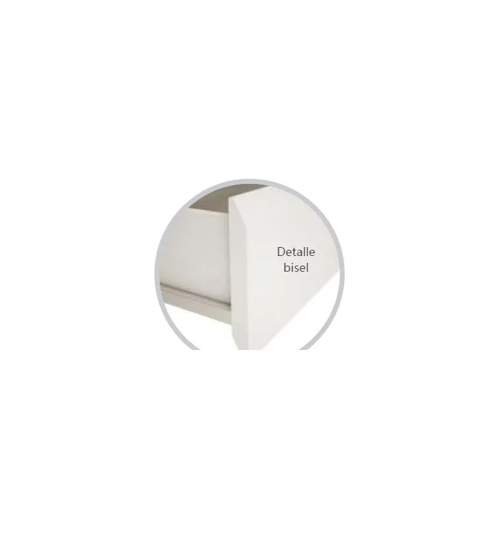 Cajonera Madrid de 50 cm en blanco y roble