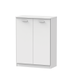 Gabinete sob multiúso Tibet 2 portas de dobramento mate branco finish, 101 cm (alto)74 cm (largura)37 cm (largo)