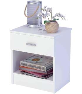 Blank bedside table a drawer a hollow
