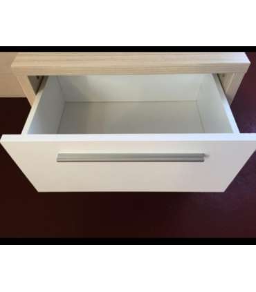 Table 2 drawers cambrian oak/white.