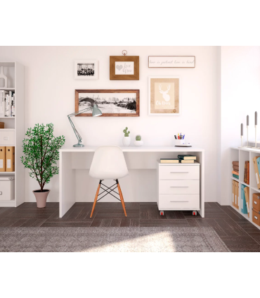  Mesa de pared blanca con hojas abatibles, escritorio plegable  para computadora para oficina en casa, cuarto de lavado, bar en casa,  cocina y comedor : Hogar y Cocina