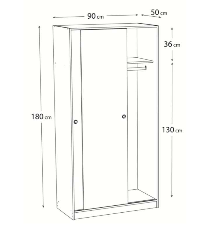 copy of high shelf with 2 white doors