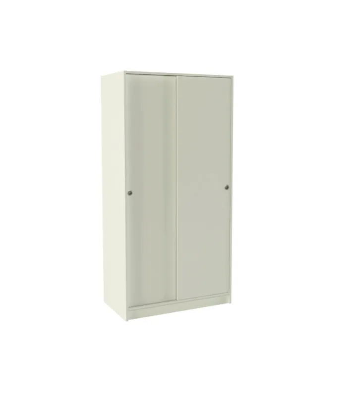 Armario blanco 2 puertas correderas 180 cm