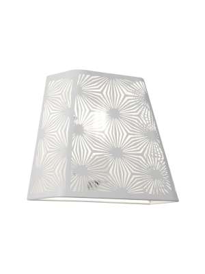 Aplique de parede Nuria metálico branco 60W