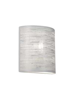 Aplique Teo branco 23x23x9 cm, metal 60W