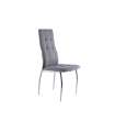 Pack 4 sillas Diana tapizado textil gris, 100 cm(alto)44 cm(ancho)57 cm(largo)
