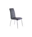 Pack of 2 Milano chairs for living room or kitchen, upholstered in semil leather.