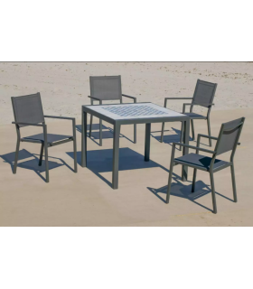 Hva Conjuntos mesas y sillas-sillones Conjunto de mesa + 4