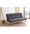 Sofa cama clic clac modelo Fox tapizado gris 180 cm(ancho) 83 cm(altura) 75 cm(fondo).