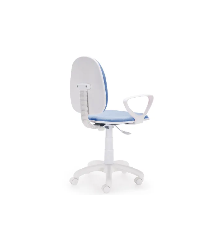 Silla de escritorio giratoria Dolphin azul, ergonómica y moderna