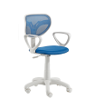 Cadeira de escritório giratória Toque em fúcsia e altura azul 93/105 cm largura 54 cm