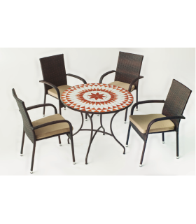 Hva Conjuntos mesas y sillas-sillones Conjunto de mesa+4