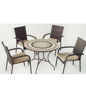 Hva Conjuntos mesas y sillas-sillones Conjunto de mesa+4