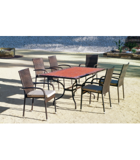 Hva Conjuntos mesas y sillas-sillones Conjunto de mesa+6