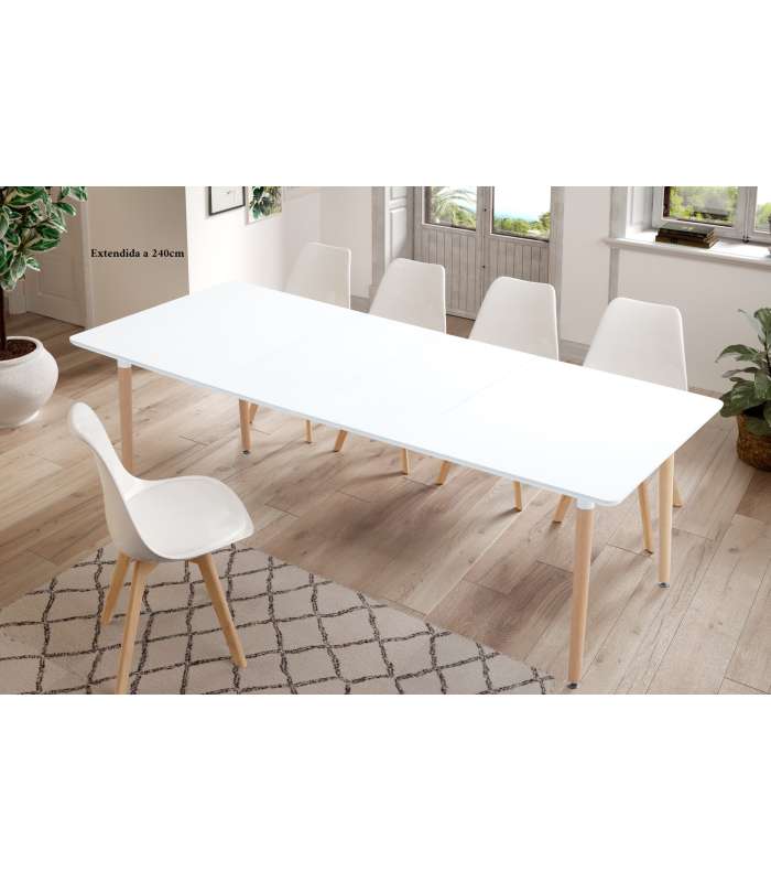 copy of Md-Nordika rectangular table in two white sizes