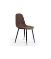 Pack de 4 sillas comedor Hall tapizado textil chocolate, 84cm(alto) 44,5cm(ancho) 54,5cm(largo)