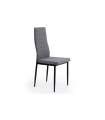 Pack de 4 sillas Niza para Salon o Cocina, tapizado textil gris, 103 cm(alto)45 cm(ancho)51 cm(largo)
