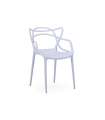 Pack de 4 sillas Butterfly para salón, cocina o terraza en blanco 83 cm(alto)55 cm(ancho)55 cm(fondo).