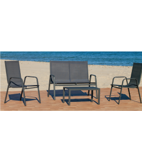 Hva Conjuntos mesas y sillas-sillones Conjunto aluminio de mesa