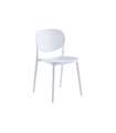 Pack 4 chairs Corey in white and gray 42 x 51 x 81 cm (W x L x H)