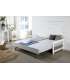 TRUNDLE BED 0,90 ROMANTICA 90X190 BLANC/MULTCLR C/SM