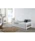 TRUNDLE BED 0,90 ROMANTICA 90X190 BLANC/MULTCLR C/SM