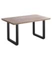 copy of Fixed lounge table Loft in wild oak white or black structure.