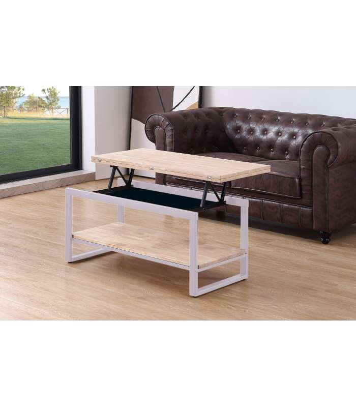 copy of Raised center table Loft in wild oak white or black