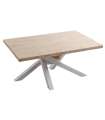 Mesa de jantar fixo Xena tampa reta 160 nordish/white oak finish, 76 cm (alta)160 cm (largura)100 cm (largo)