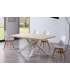 copy of Mesa salon fija Loft color roble estructura blanca o