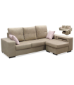Sofa con chaiselongue Bea dos colores a elegir 230 cm(ancho) 95 cm(altura) 150 cm(fondo)..
