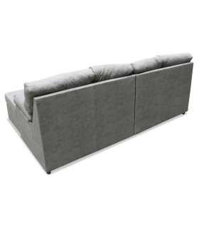 Sofa con chaiselongue Julia acabado gris 255 cm(ancho) 96