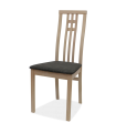 Pacote de 2 cadeiras estofadas Panticosa em faia natural 99 cm(altura)45 cm(largura)51 cm(comprimento)