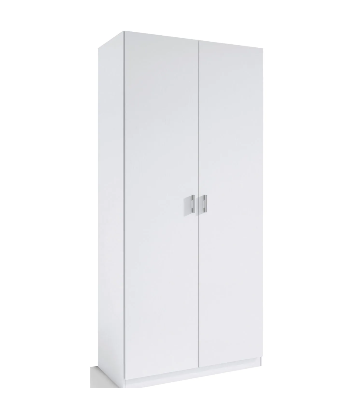 Armario multiusos color blanco con 2 puertas y 6 estantes moderno y  funcional.