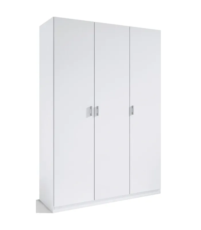 Armário 3 portas branco, 180x120x50 cm, elegante e funcional