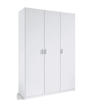 Roupeiro 3 portas articuladas acabamento branco 180 cm(altura)120 cm(largura)50 cm(profundidade)